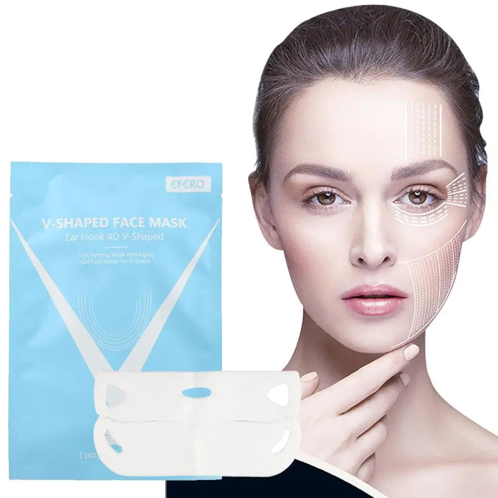 V-Shape Face Lifting Mask – Chin Firming & Slimming Mask for Anti-Wrinkle & Brightening Peaceful Pleasures Health and Wellness