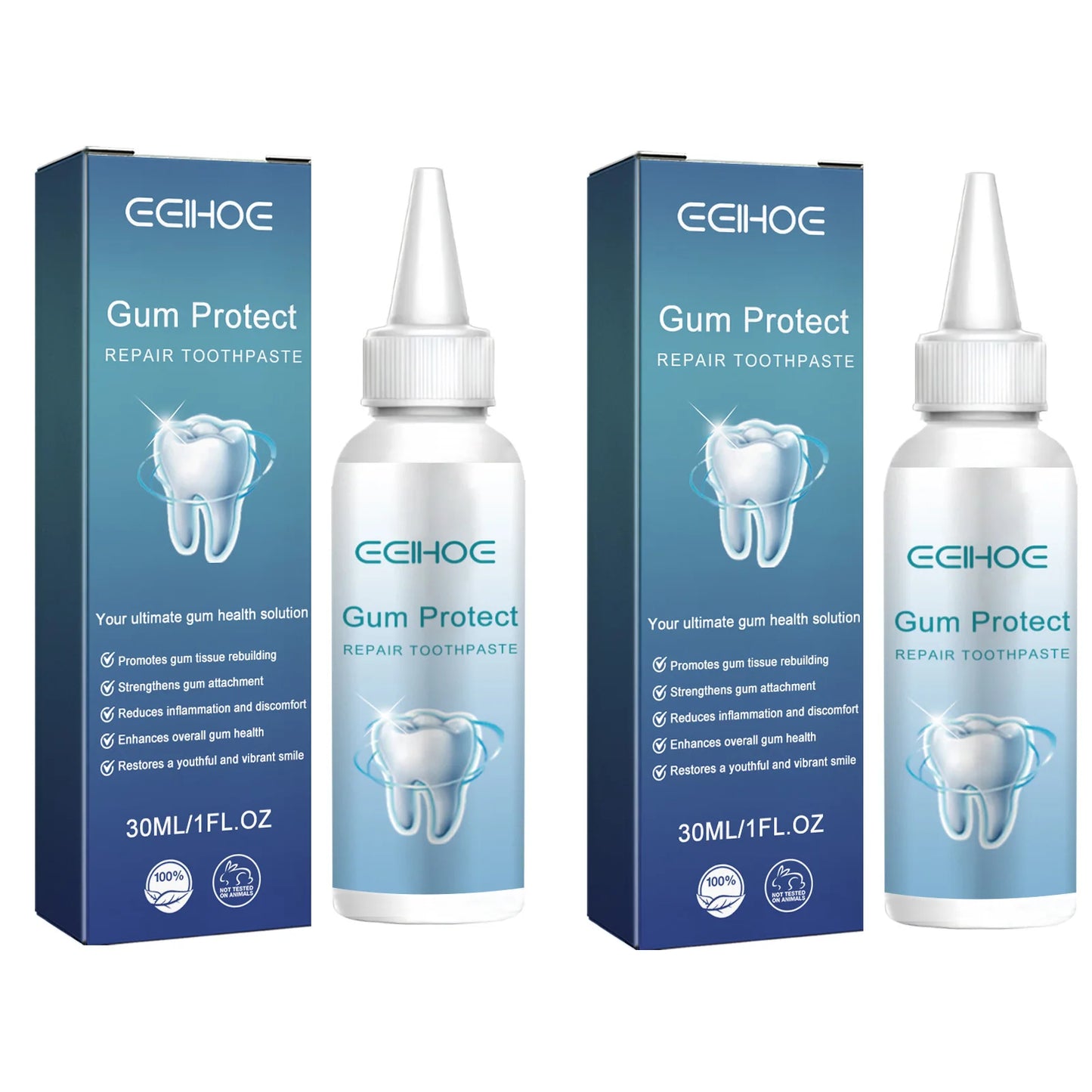 Gum Protect Repair Toothpaste Effectively Reduce Bad Breath Alleviate Oral Problems Prevent Gum Recession Dental Care Toothpaste Peaceful Pleasures Health and Wellness 2 x 30ml Boxed