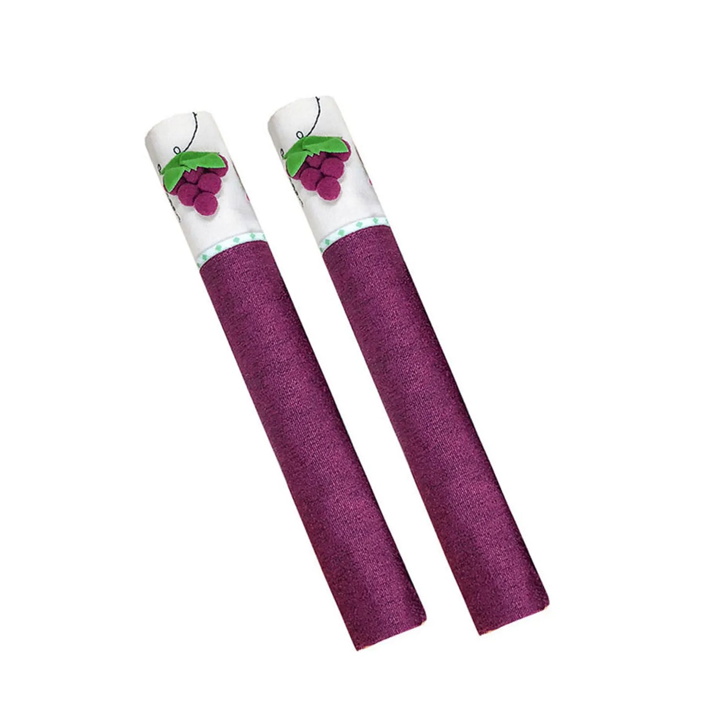 Double-door Fridge Door Handle Cover Antiskid Protector Gloves Door Knob Protector Anti-static Glass Door Protector Gloves Peaceful Pleasures Health and Wellness PURPLE