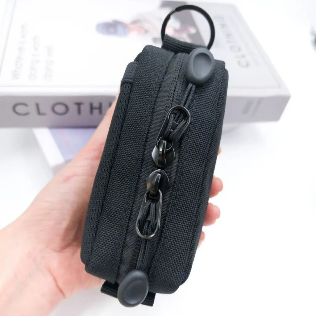 Mini EDC Tool Pouch | Oxford Zipper Bag for Knife & Flashlight