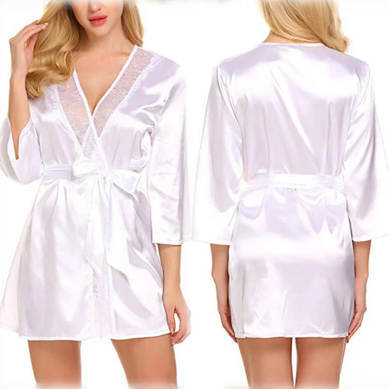 Cross-border supply Best-selling foreign trade underwear Plus-size lace robe set direct from the manufacturer Peaceful Pleasures Health and Wellness