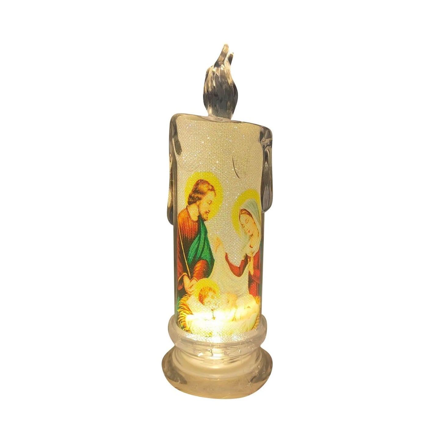 LED Flameless Devotional Prayer Candle – Religious Decor