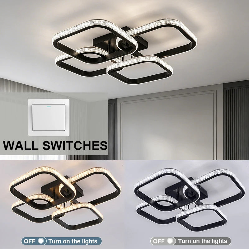 RUNTOIN LED Ceiling Light Modern Indoor Lamp | 110-220V