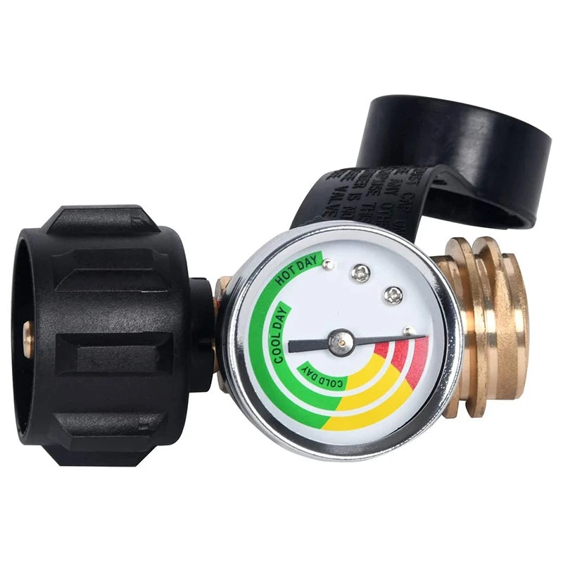 A36T-Propane Tank Gauge With POL Connection 5-100 LB Pressure Valve Propane Tank Pressure Test Instrument Tools Peaceful Pleasures Health and Wellness