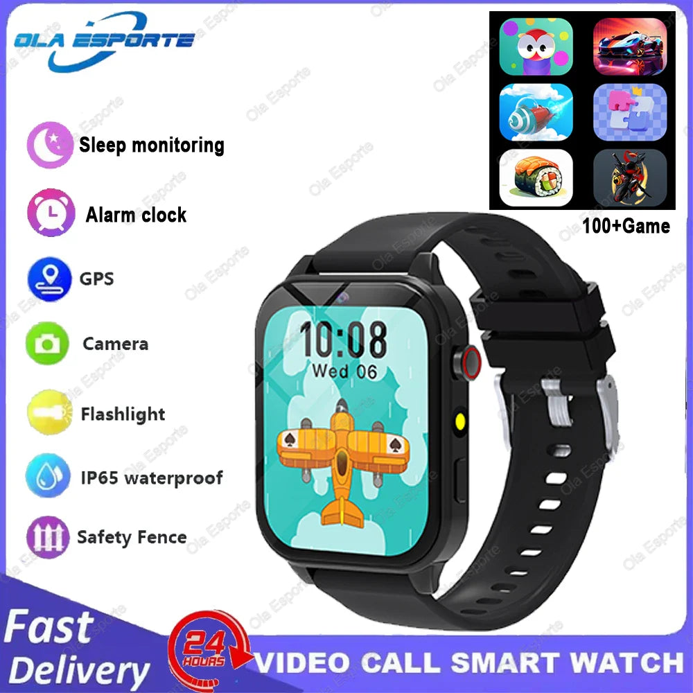 Kids Smart Watch 1.83" HD | 18 Games, Camera & Sleep Monitor