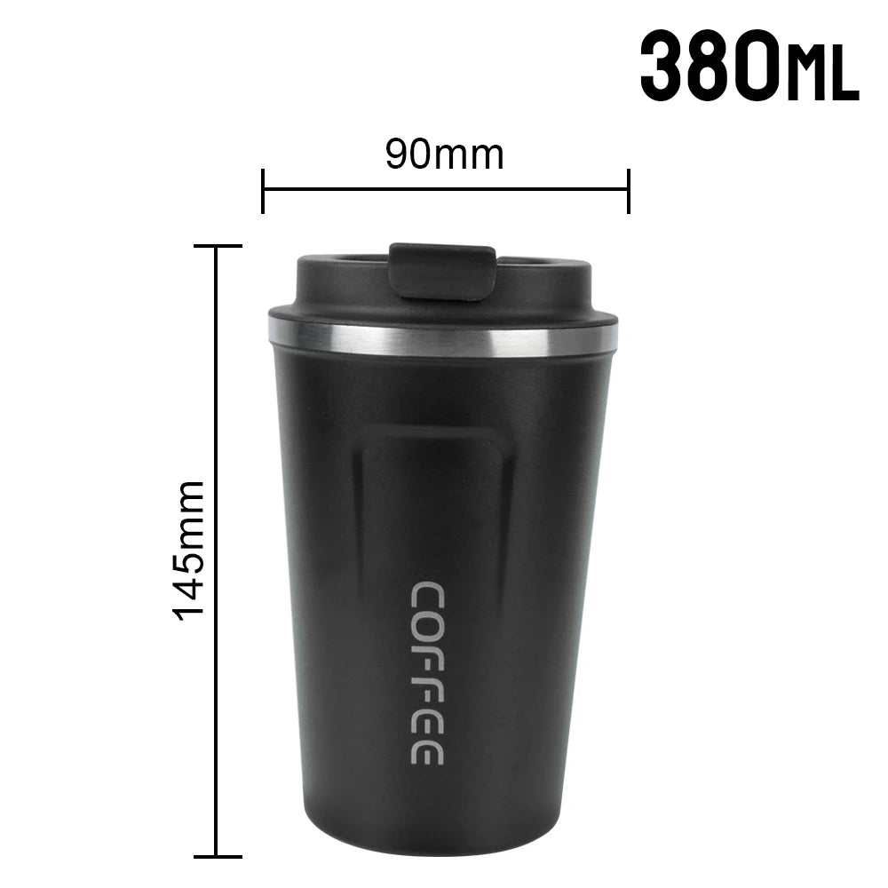 Stainless Steel Travel Thermos Mug 380/510ml – Leak-Proof