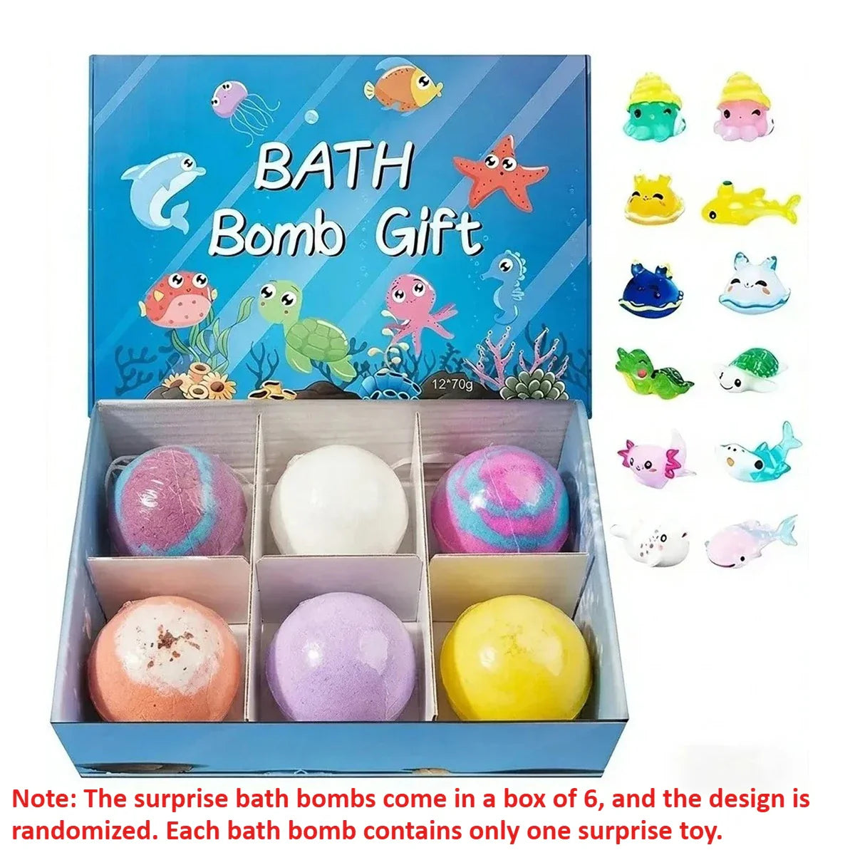 Kids Surprise Bath Balls with Toy Inside – Fun Bubble Bath Set