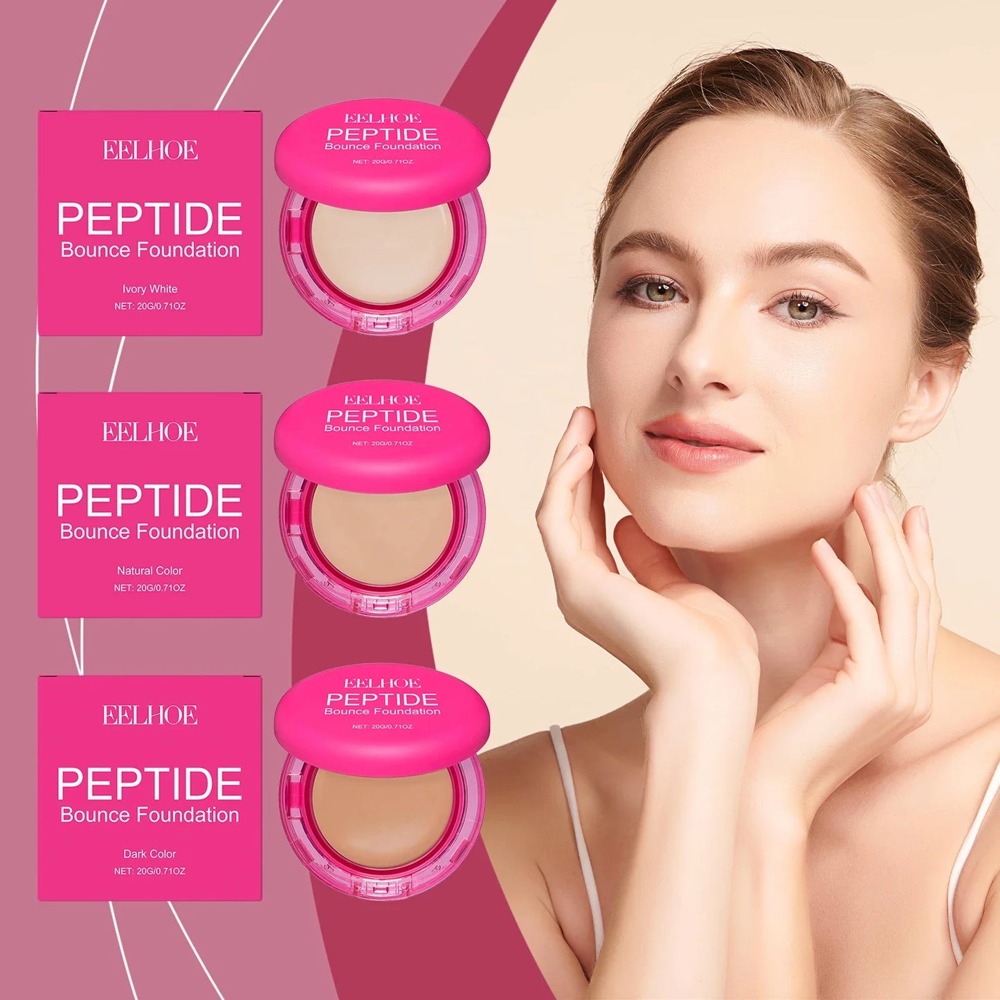 EELHOE Full Coverage Concealer Foundation – Waterproof Oil Control