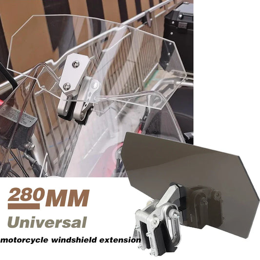 Motorcycle Universal Heightened Windshield Extension | Acrylic Windshield Extension Oasis Select