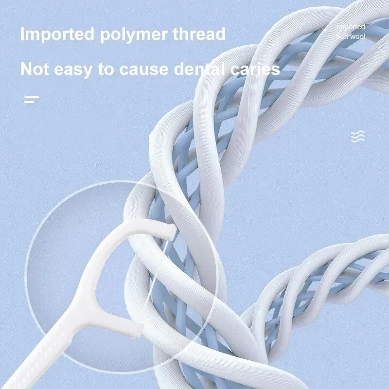100/300/500pcs Disposable Dental Floss Stick Interdental Cleaning Line Proper Oral Care Portable Flosser For Daily Life Peaceful Pleasures Health and Wellness