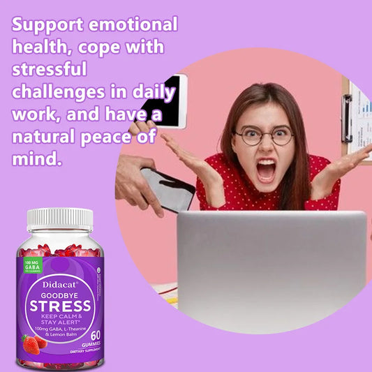 L-Theanine & GABA Gummies – Sleep, Stress & Mood Relief Sleep & Mood Supplement Peaceful Pleasures Health and Wellness