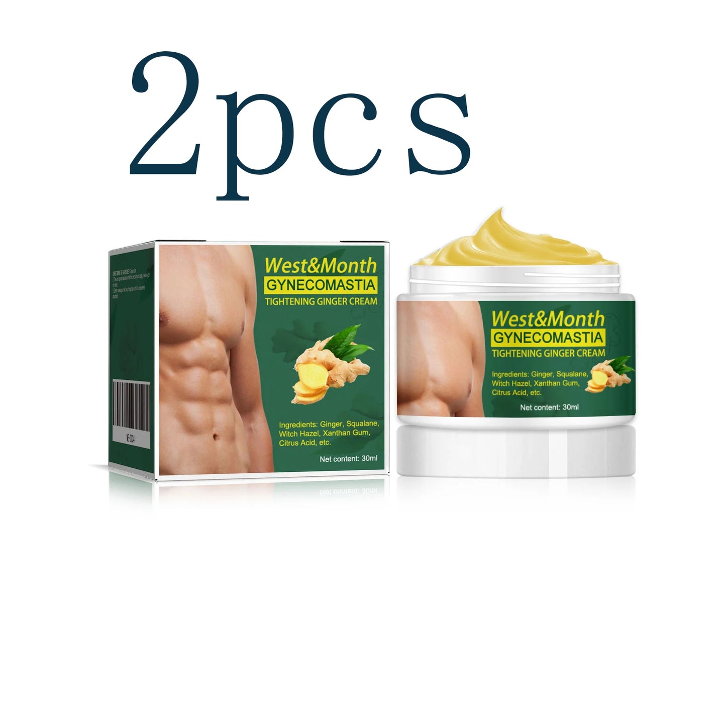 Men's Chest Firming Massage Cream | Lightweight Body Sculpting
