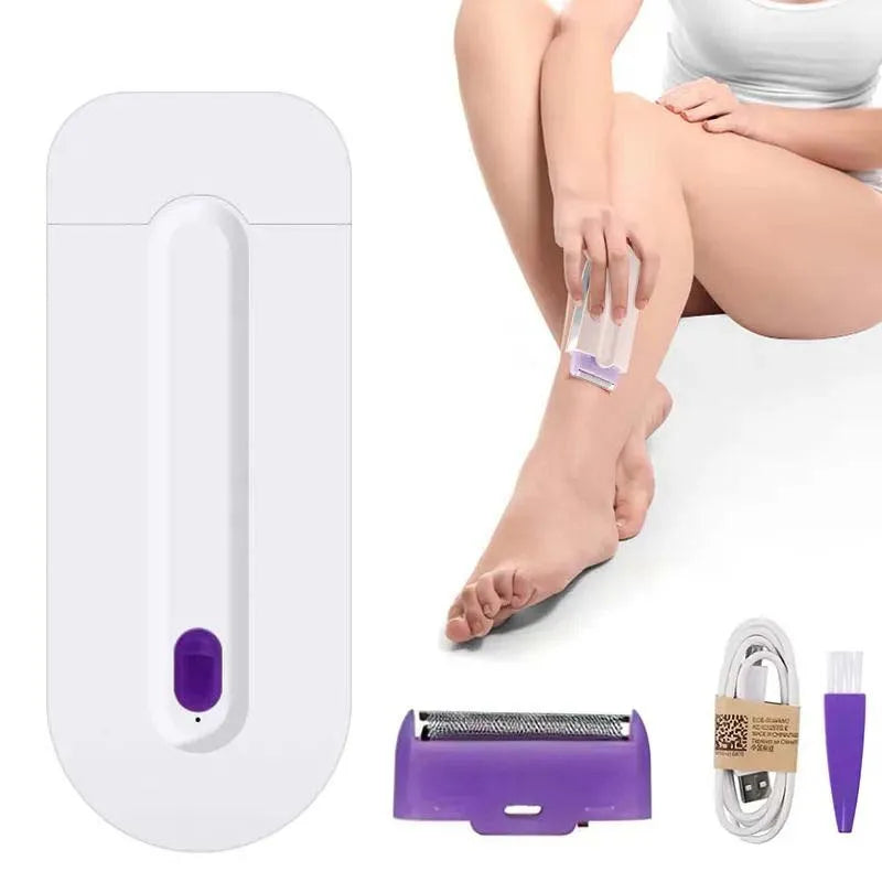 Premium Painless Laser System Epilator for Women Body Hair Removal with Blue Light Sensor Made of Plastic Peaceful Pleasures Health and Wellness