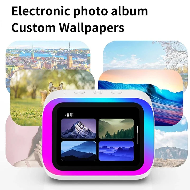 Multi-function Smart Bluetooth Alarm Clock Speaker with Weather Display Night Light Music Story Player Photo Frame APP Control Peaceful Pleasures Health and Wellness