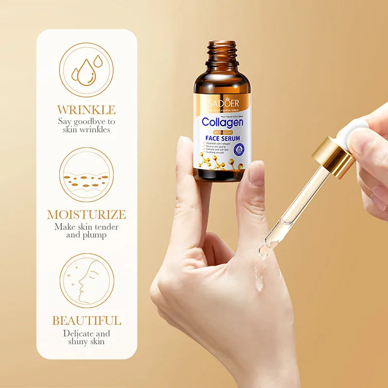 SADOER Collagen Face Serum – Anti-Aging Moisturizing Essence