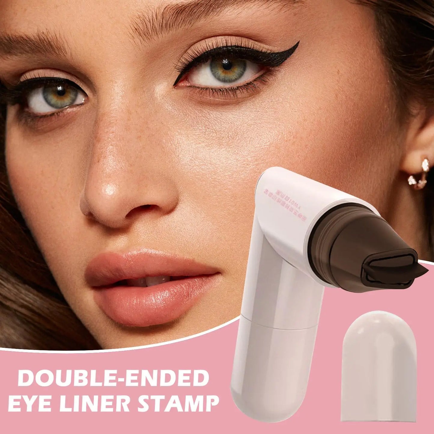 Double-Tip Winged Eyeliner Stamp – Waterproof & Quick-Dry