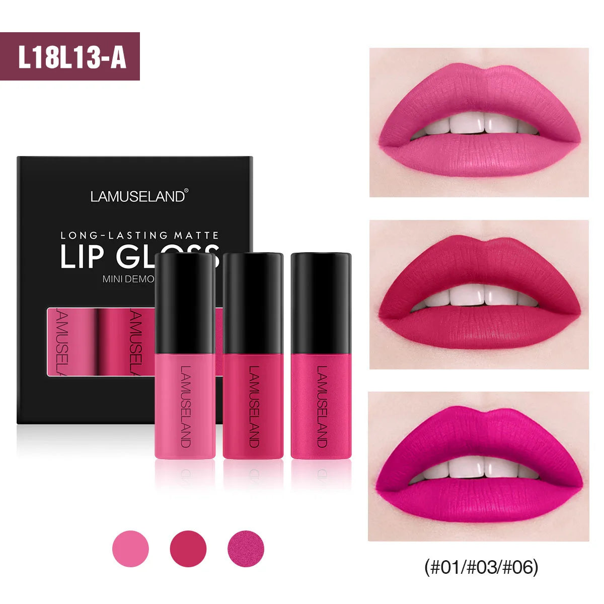 12-Color Velvet Matte Liquid Lip Gloss – Waterproof, Long-Lasting