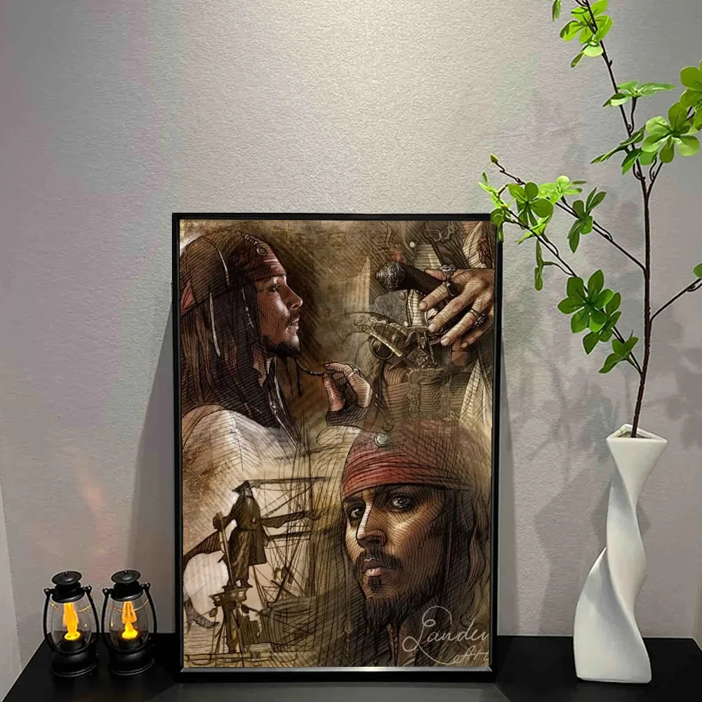 Pirates of the Caribbean Canvas Wall Art Poster – Unframed