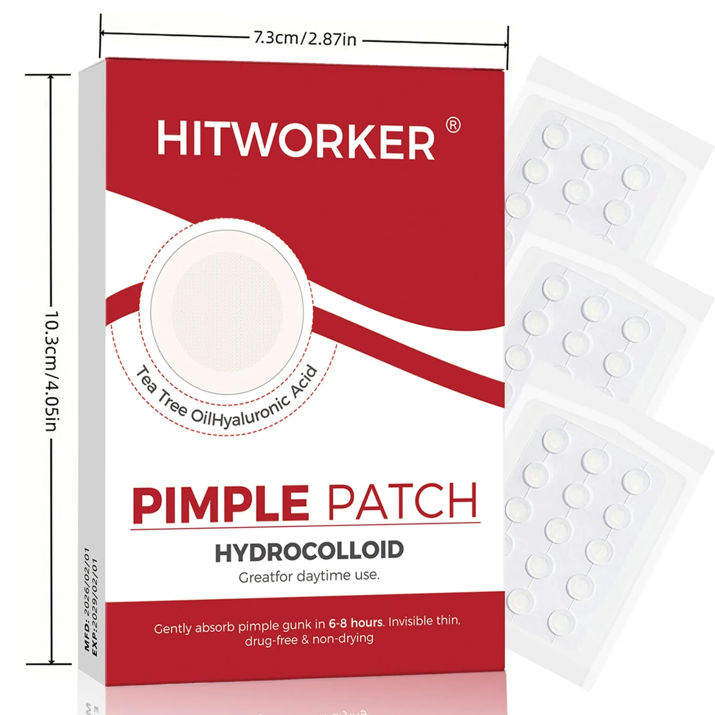 Invisible Waterproof Hydrocolloid Acne Patches – All Skin Types