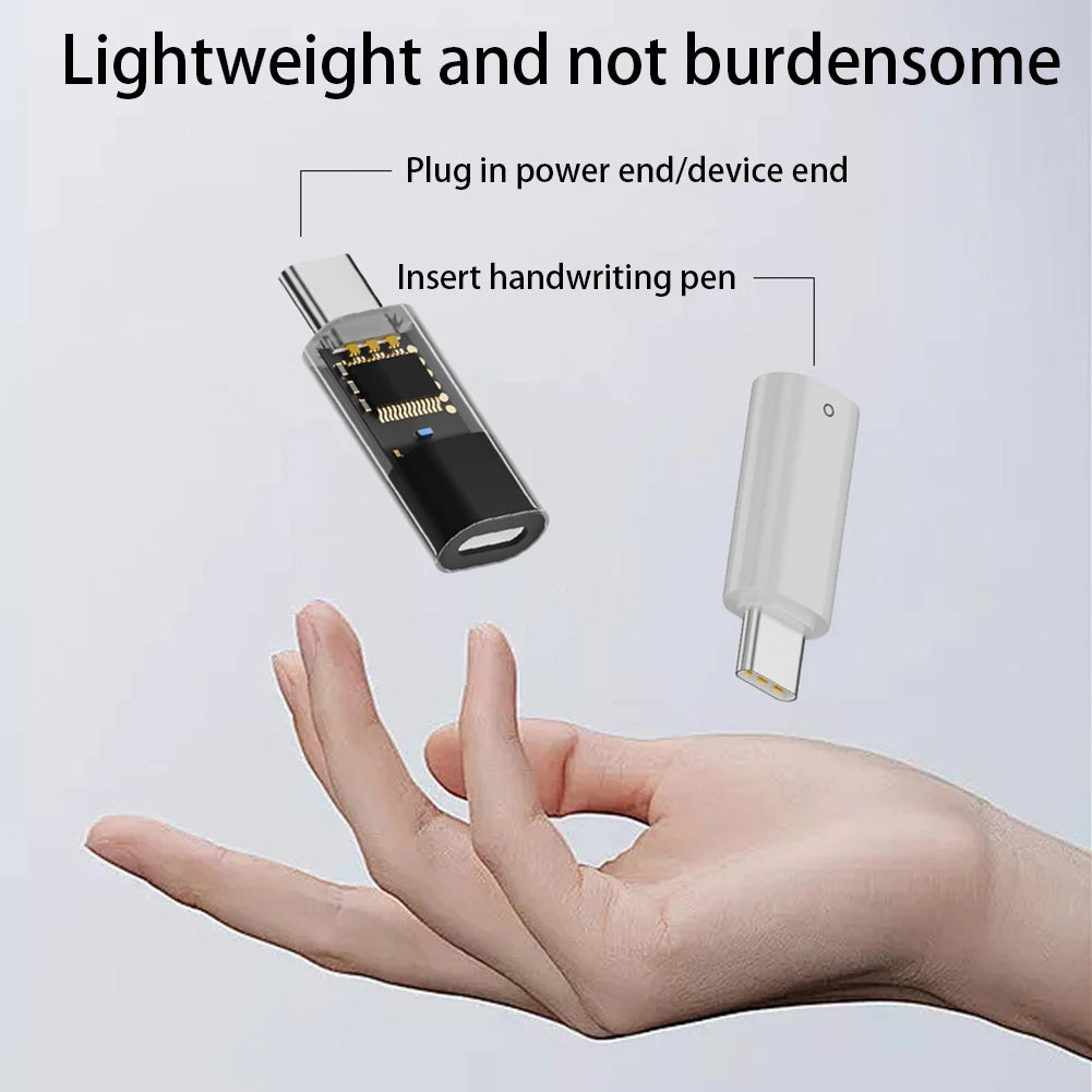 Ligting Female To Type C Male Adapter for Apple Pencil 1st Generation Bluetooth-Compatible Stylus Pen Charger Converter Peaceful Pleasures Health and Wellness