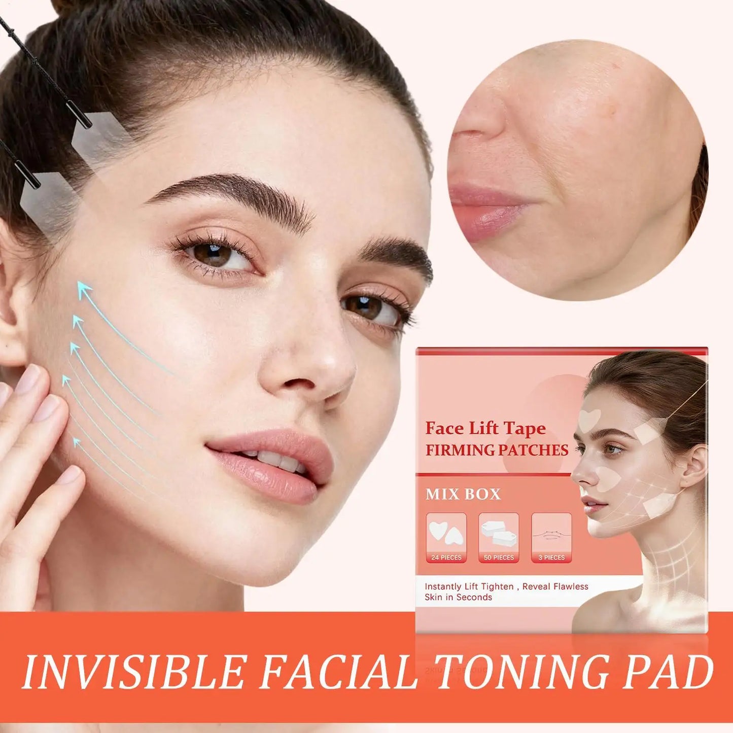 Invisible Face Lift Tape – Contour & Chin Lifting Kit