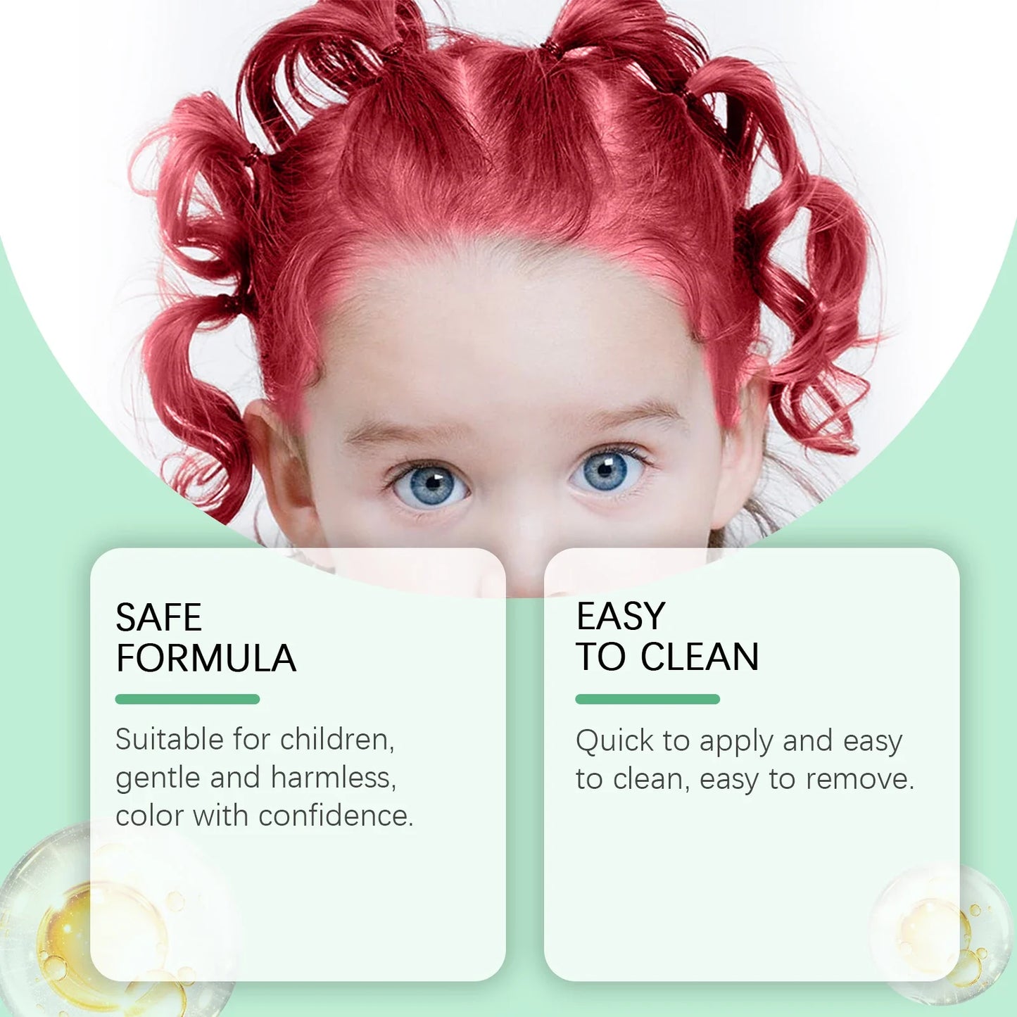 Toddler Temporary Hair Color Gel – Firm Hold, Gentle Formula