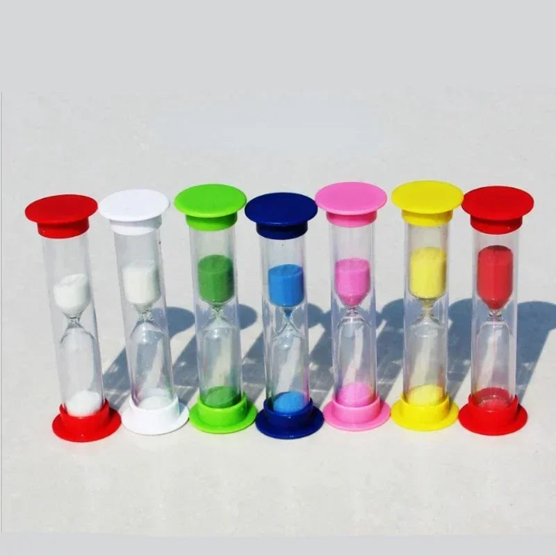 6-Piece Hourglass Sand Timer Set – Kids Desk Décor & Gift Sand Timer Set Peaceful Pleasures Health and Wellness