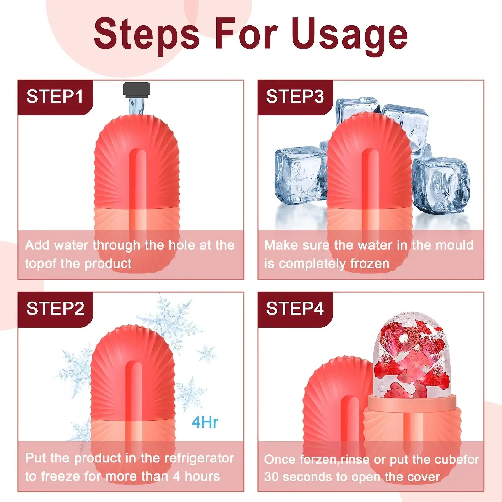 1/2/3pcs Ice Face Roller Facial Ice Roller Set,Facial Massage Roller Tool,Silicone Ice Face Roller,Gua Sha Board Skincare Tool Peaceful Pleasures Health and Wellness