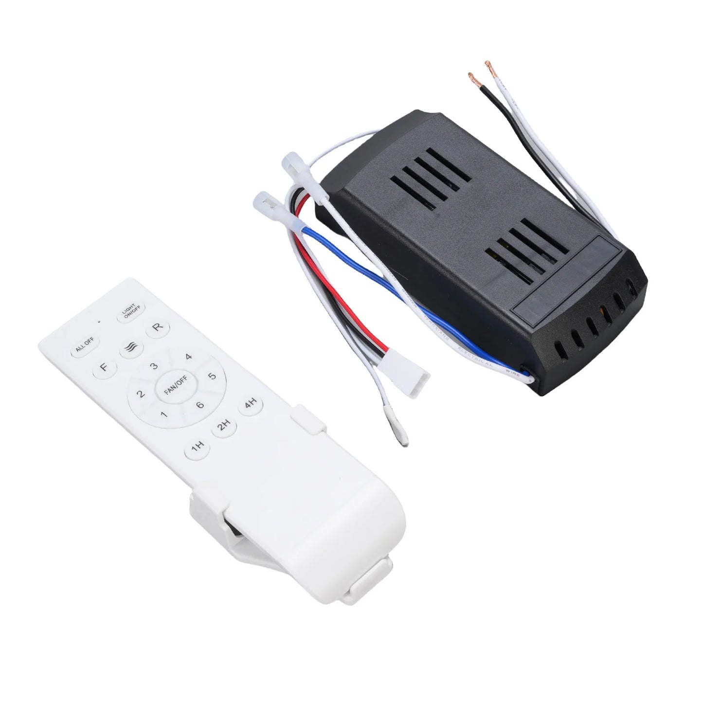 Ceiling Fan Controller Receiver 6 Speeds Ceiling Fan Light Remote Control Kit Long Distance Timer for Replacement Peaceful Pleasures Health and Wellness