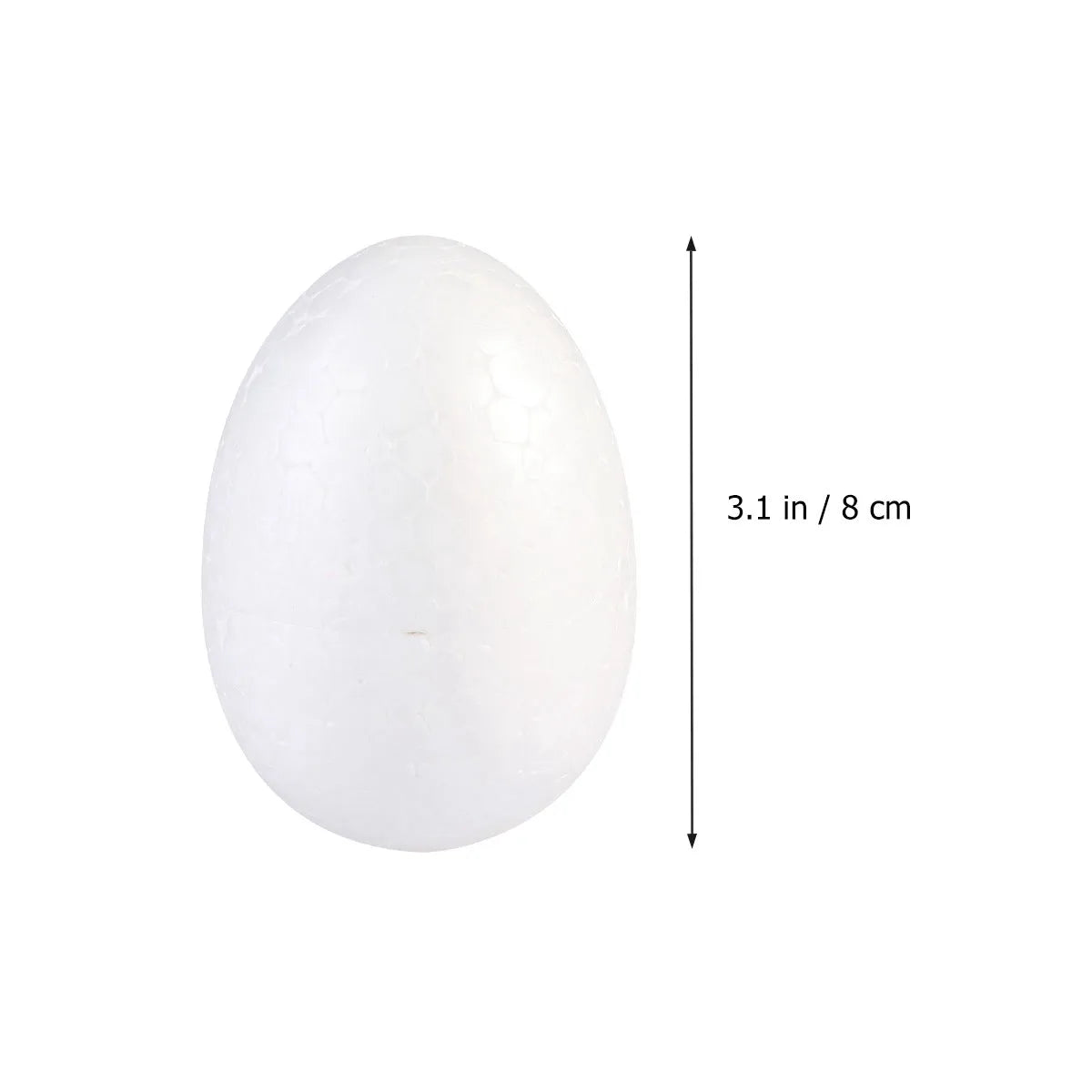 50Pcs Egg Foam White 3Cm Painting DIY Easter Craft Decoration Festival Home Use Egg Foam Painting Crafts Eggs Decoration Peaceful Pleasures Health and Wellness White