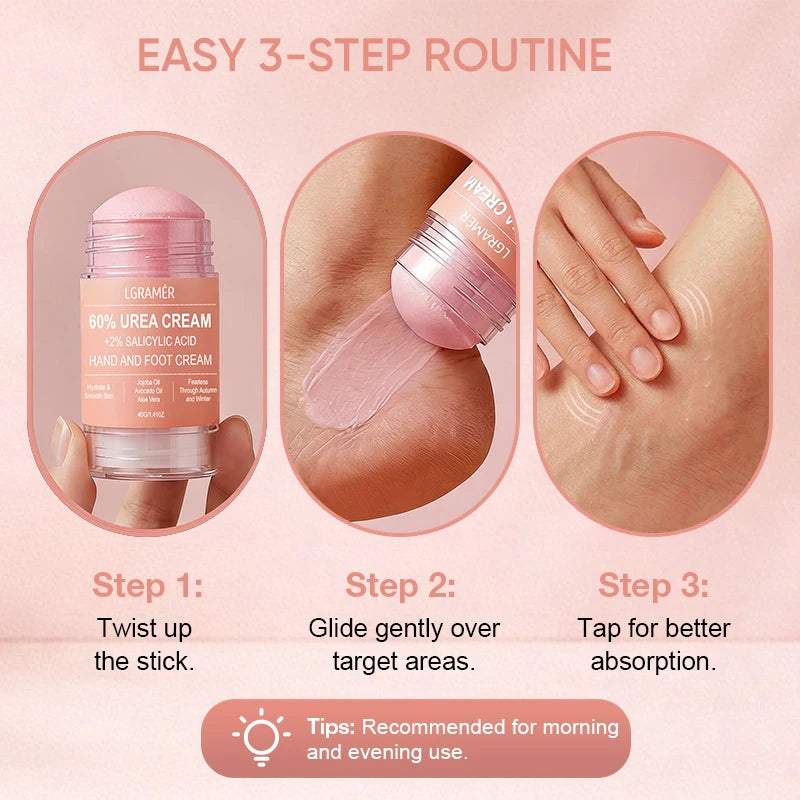 Urea Cream 60 Percent For Feet + 2% Salicylic Acid Exfoliation Foot Cream and Hand Cream Maximum Strength with Hyaluronic Acid Peaceful Pleasures Health and Wellness