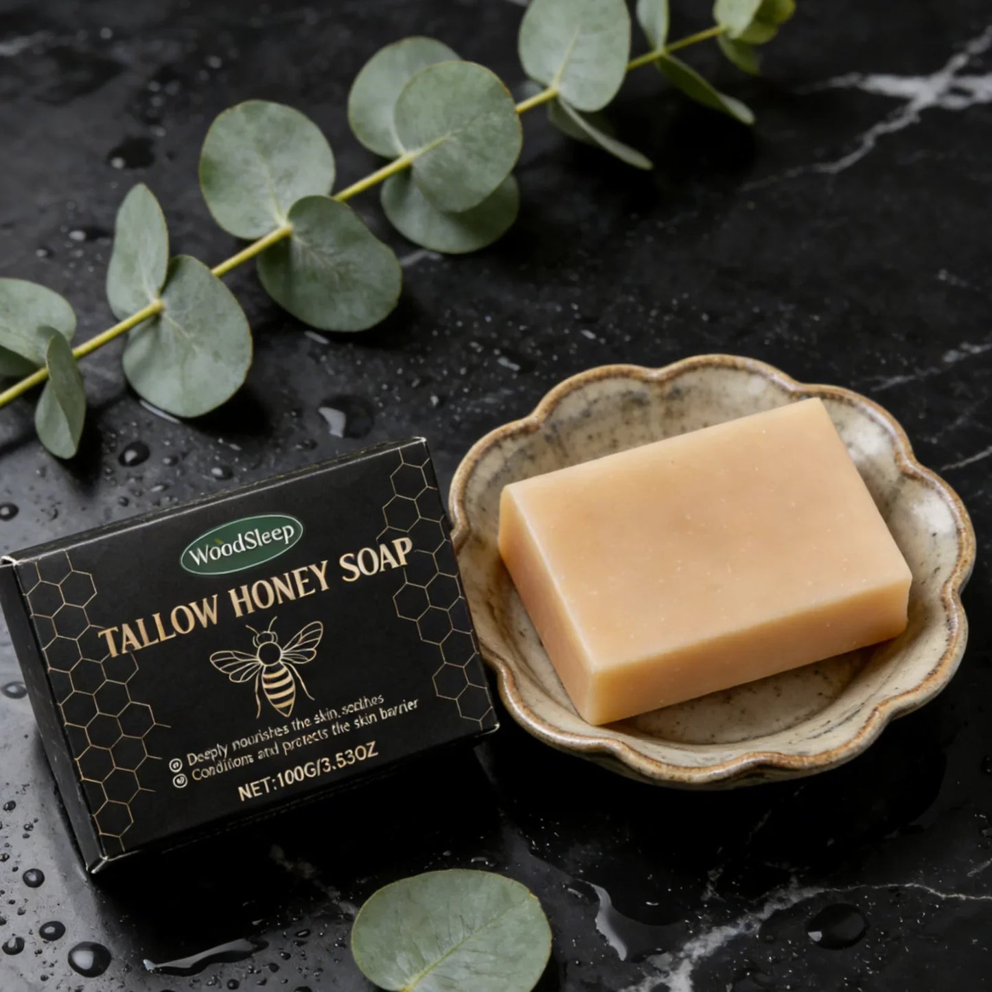 Woodsleep Tallow Honey Soap – Nourishing Moisturizing Bar