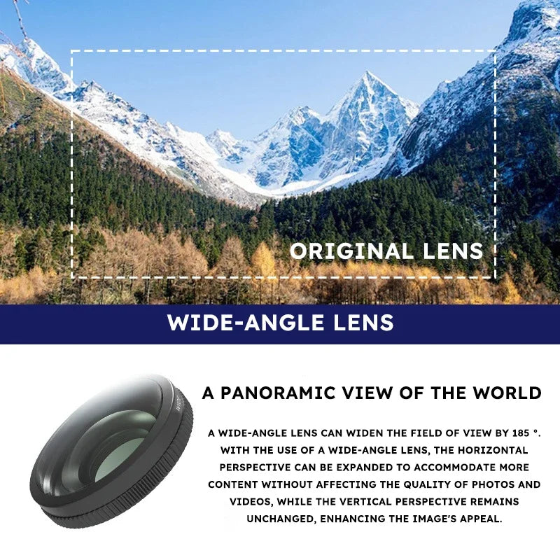 185° Wide Angle Lens for DJI Osmo Nano – Quick-Release Metal