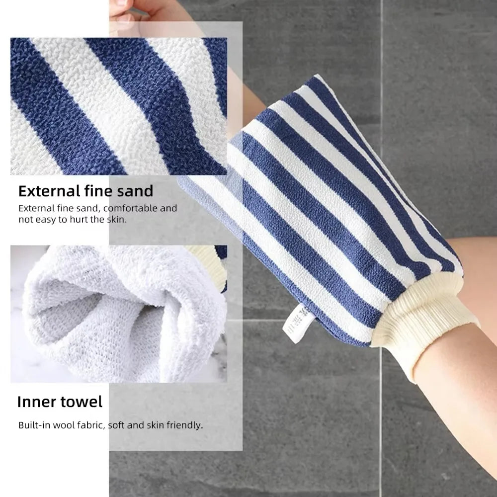 Exfoliating Bath Gloves – SPA Scrubber Mitt for Deep Cleaning