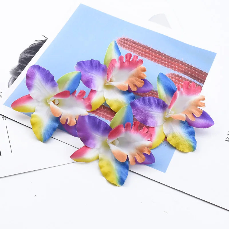 Artificial Silk Butterfly Orchid Flowers 10/20pcs | Wedding Decor