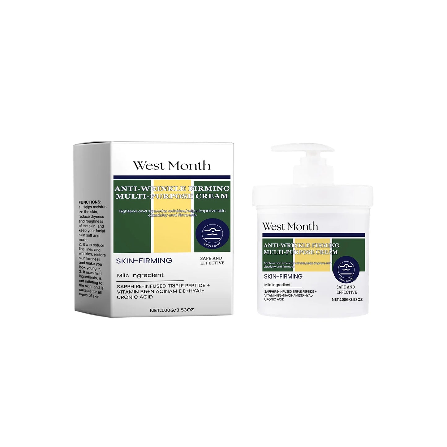 West Month Firming Face Cream | Anti-Wrinkle Moisturizer 100g