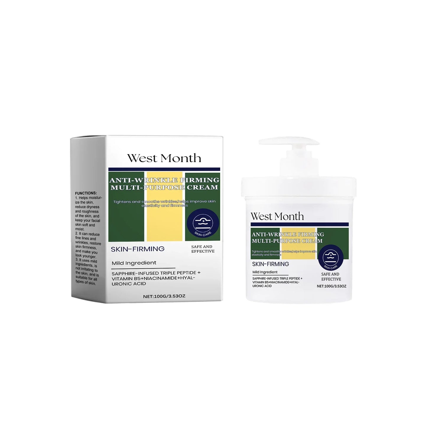 West Month Firming Face Cream – Anti-Wrinkle Moisturizer 100g