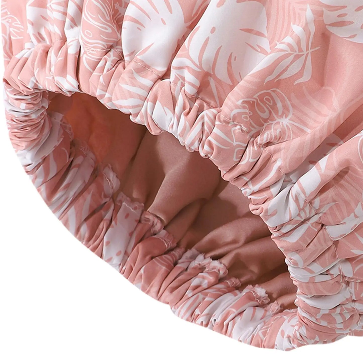 Double Layer Waterproof Shower Cap – Satin Bonnet for Women
