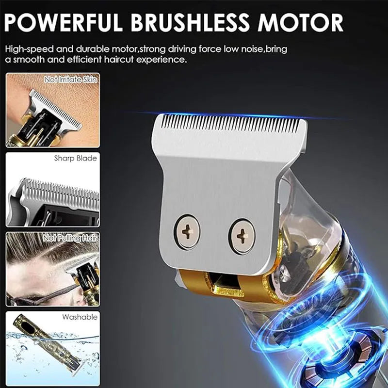XMSJ T9 Rechargeable Men's Hair Clipper & Beard Trimmer