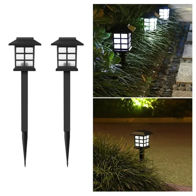 2-Pack Solar Pathway Lights | IP65 Waterproof Garden LED Lamps