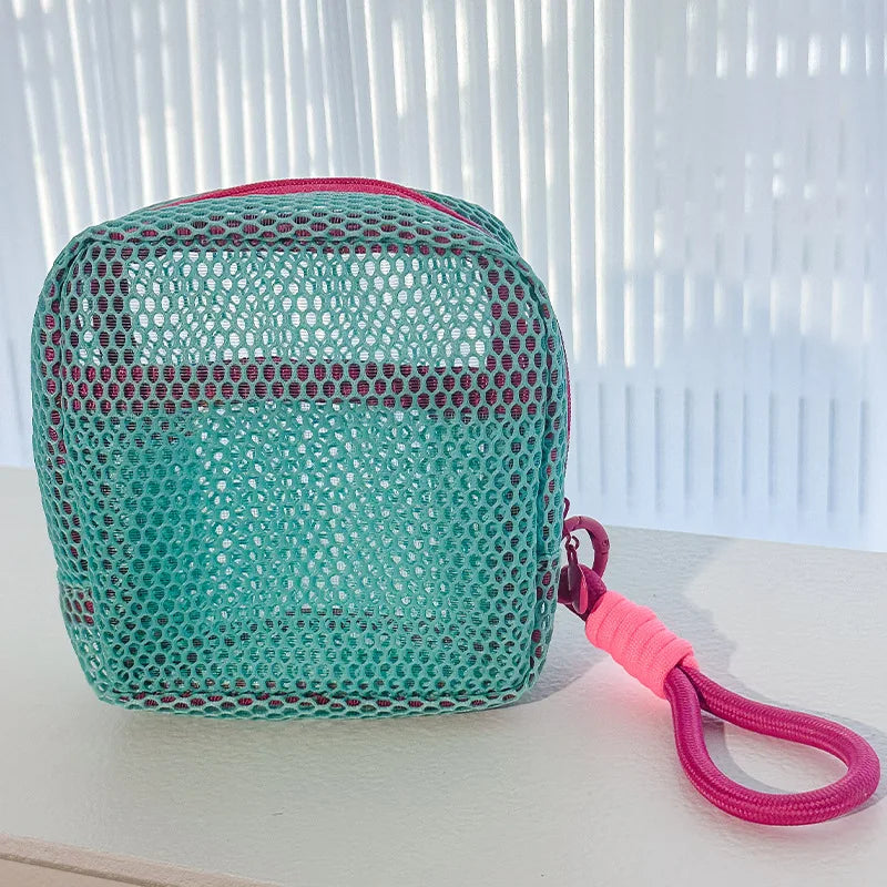 Dopamine Mesh Makeup Bag – Large Travel Organizer Pouch