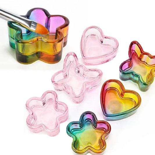Crystal Glass Dappen Dish | Acrylic Nail Liquid Mixing Cup Nail Art Tool Peaceful Pleasures Health and Wellness