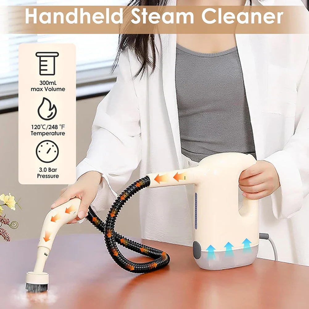 1200W Portable Steam Cleaner | 8 Attachments, Chemical-Free