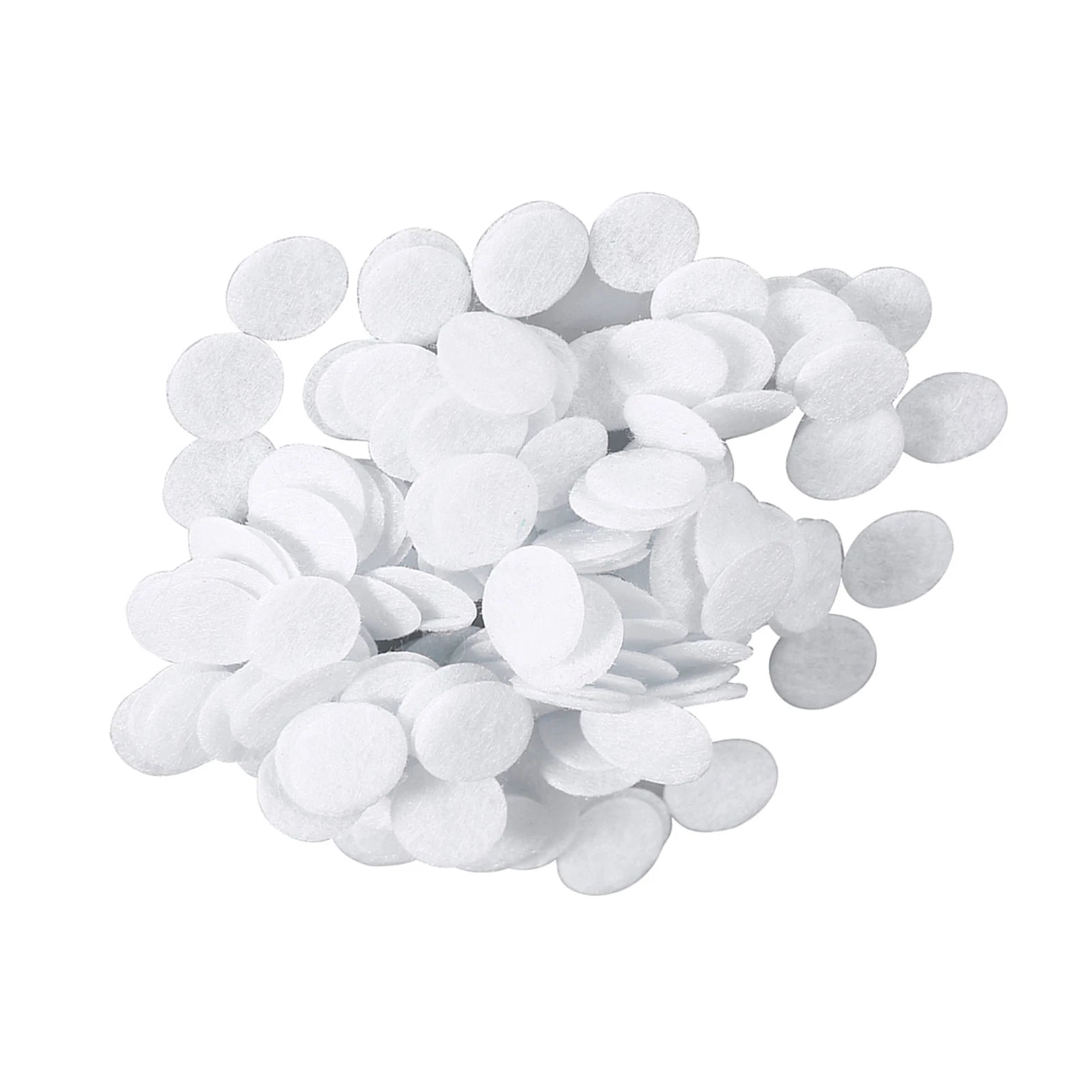 100pcs Cotton Filter round Pads 10mm Blackhead Eliminating Beauty Machine Skin Care Accessory for Facial Treatment Peaceful Pleasures Health and Wellness WHITE