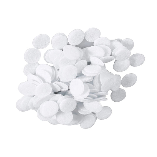 100pcs Cotton Filter round Pads 10mm Blackhead Eliminating Beauty Machine Skin Care Accessory for Facial Treatment Peaceful Pleasures Health and Wellness WHITE