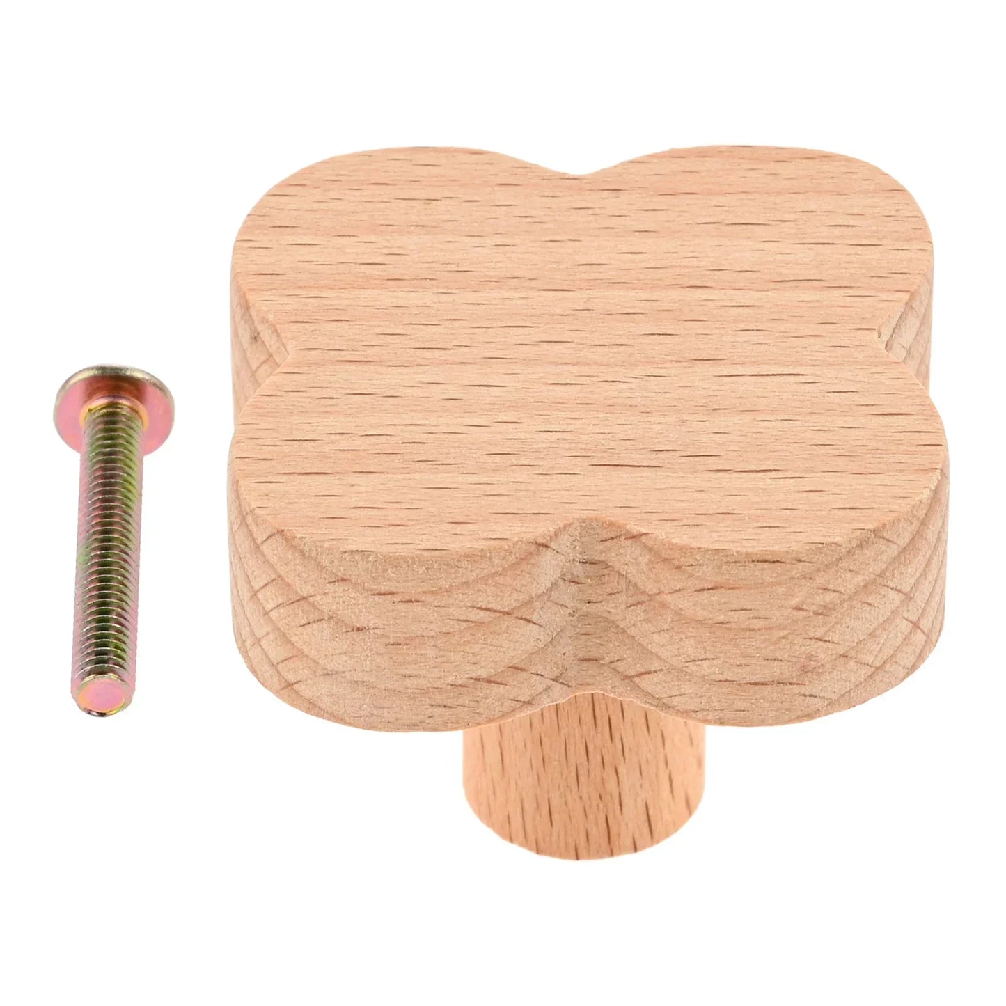 Cute Animal Wooden Cabinet Knobs & Drawer Handles w/ Screw