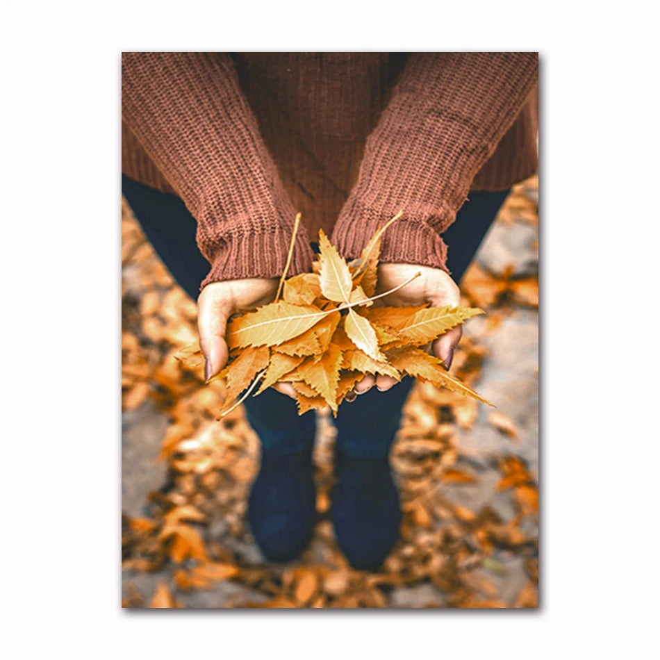 Autumn Landscape Canvas Wall Art | Nature Scenery Animal Print Canvas Wall Art Peaceful Pleasures Health and Wellness T60297-06 20x30cm Unframed