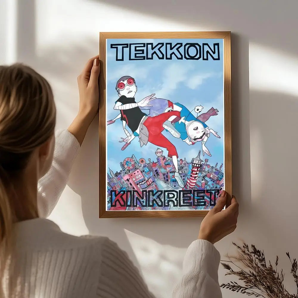 Tekkonkinkreet Anime Poster HD Self-Adhesive Waterproof Wall Art Anime Wall Poster Peaceful Pleasures Health and Wellness White5 21X30cmNoframe
