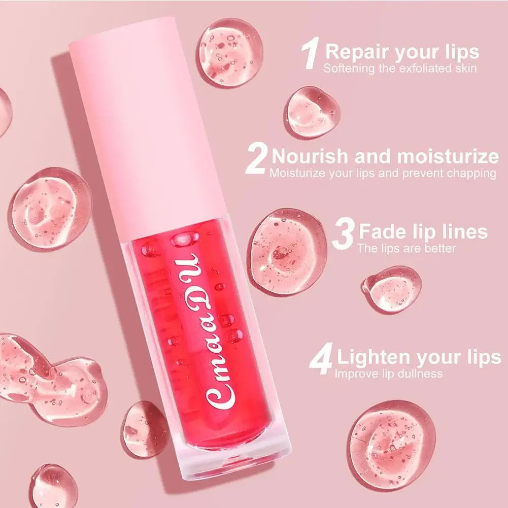 Fruit Lip Oil, Plumping Lip Tint Moisturizing Lip Gloss Fruit Flavoured Lip oil For Dry Lip's Moisturizing Hydrating Nourish Peaceful Pleasures Health and Wellness