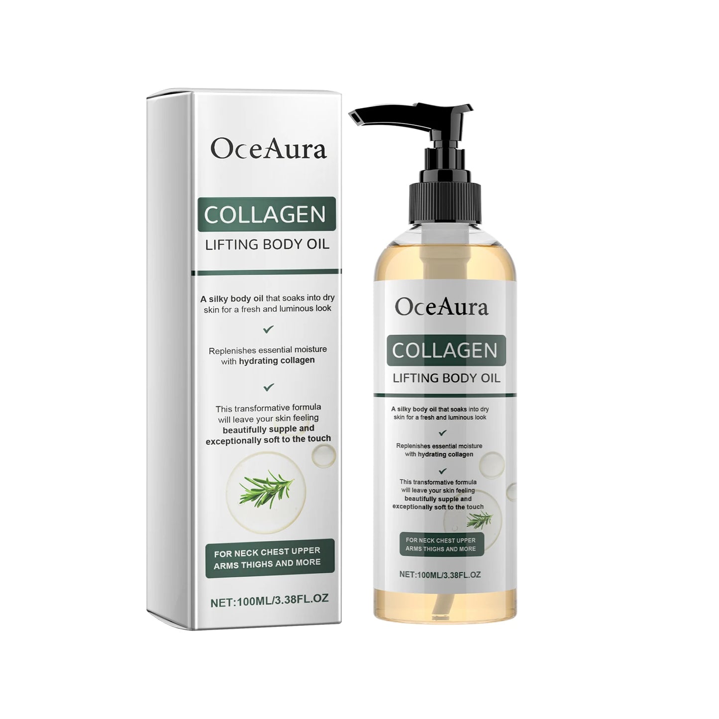 Collagen Firming Body Oil – Hydrating & Skin Tightening 100ml Peaceful Pleasures Health and Wellness 100ml Boxed
